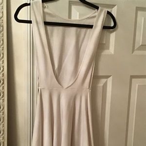 White skater dress